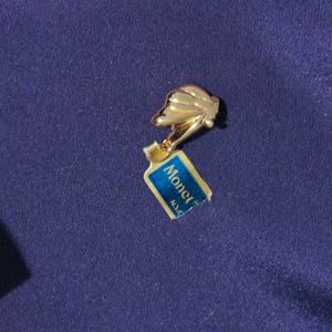 Vintage Monet Gold Tone Butterfly Pendant